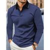 Spring and Autumn Men's Long Sleeve Business Casual Versatile Breathable Moisture Wicking Commuter Daily Top