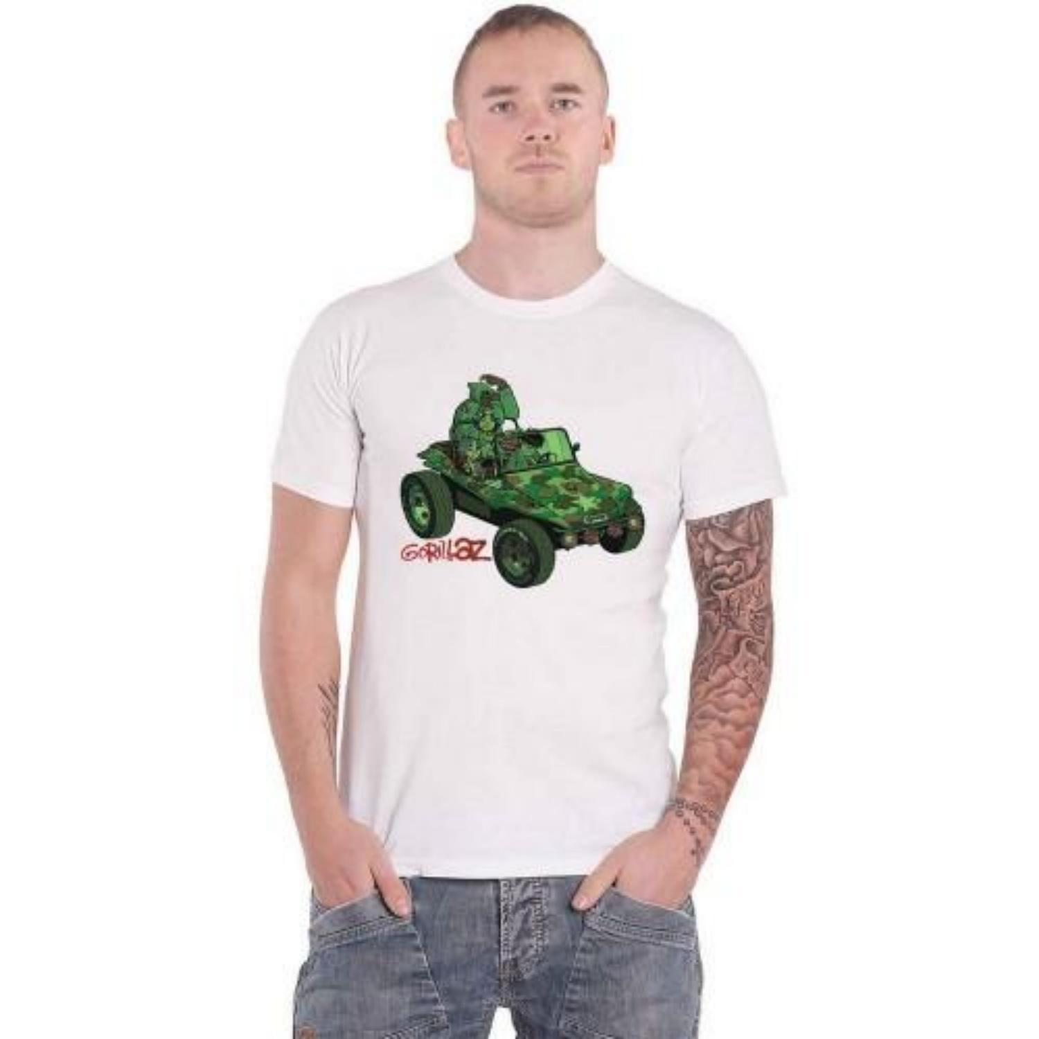 Gorillaz Unisex Adult Jeep T-Shirt XXXXL