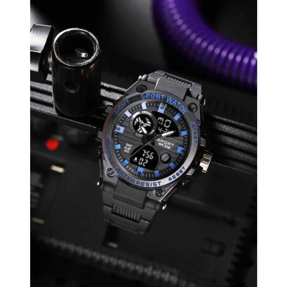 Neues Retro-Modedesign minimalistischer cooler Sportstil Herrenarmbanduhr elektronisch