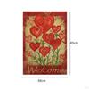 Love Blossom Garden Flag - Elegant Outdoor Decor for Celebrations
