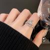 Moon Opening Adjustable Ring Temperament Niche Cold Sense High Sense Light Luxury Women'S Moonstone Ring
