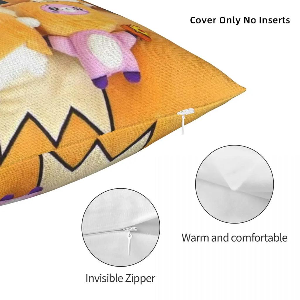 Happy Lanky Pillow Covers Room Kawaii Cartoon Cushion Cover Cool Decorative Pillow Cover