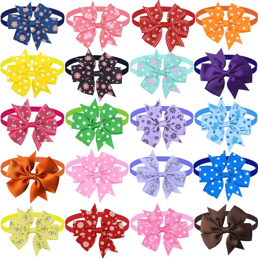 50/100pcs Pet Dog Bow Tie Bright Dogs Pets Accessories Cute Pet Dog Bowties Dog Grooming Products Pet Shop Dog Supplies