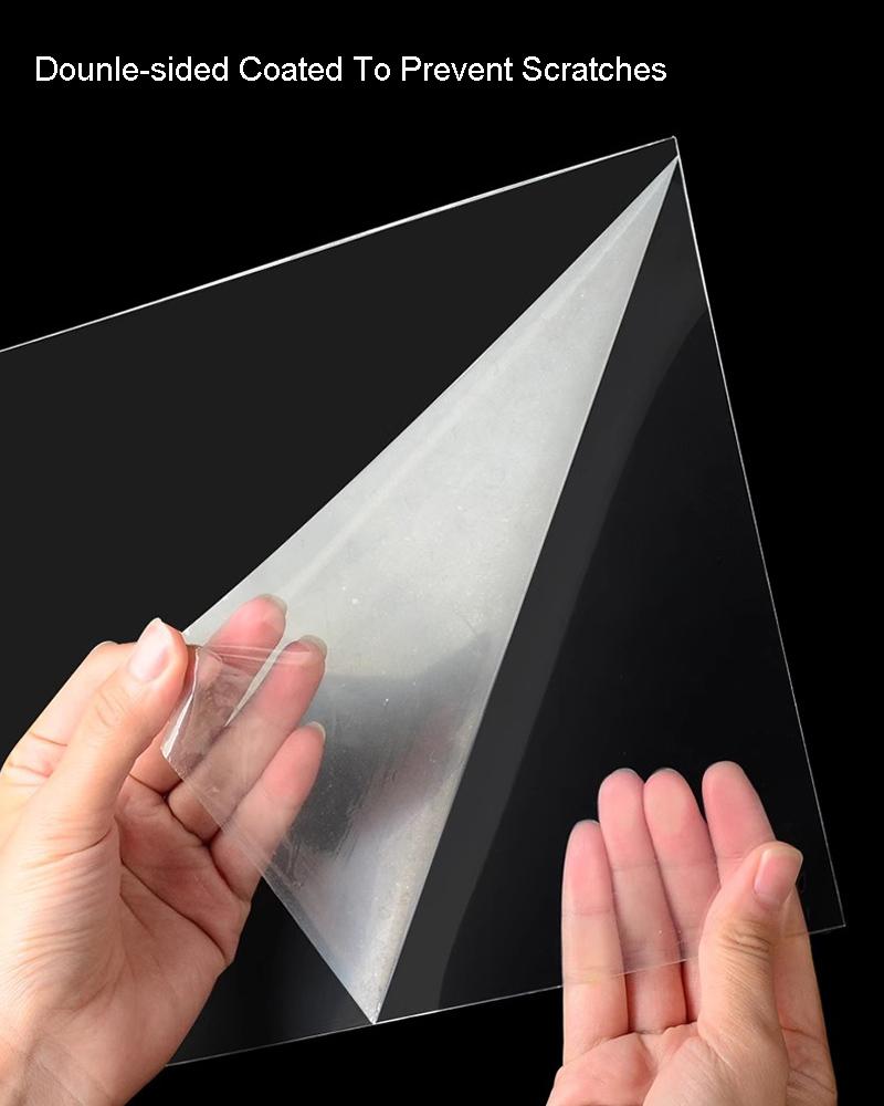 1-10Pcs High Transparent PVC Sheet Clear Plastic Plate Thickness 0.2-4mm For DIY Handmade Model Material Processing Accessories