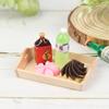 1:12 Dollhouse Miniature Wooden Plate Simulation Tray Model For Doll House Decor