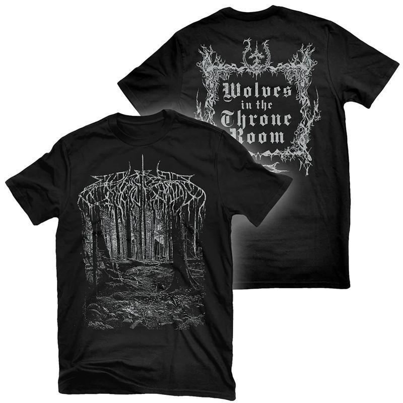 

Black Metal Band Wolves in The Throne Room Digital Print American Pure Cotton Shortsleeved Tshirt for Men S