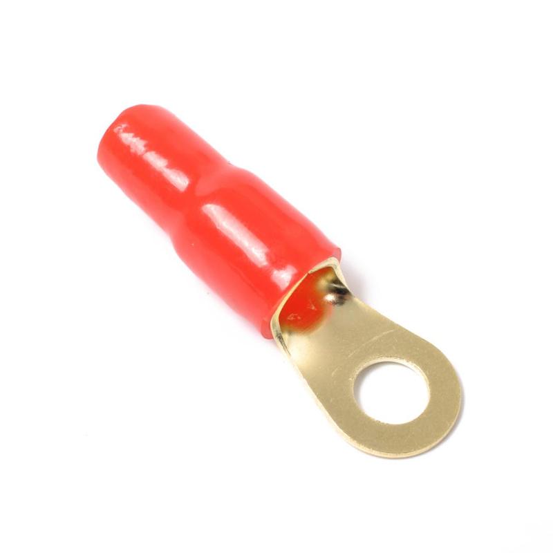 10 Pairs 4 AWG Car Audio Power Ground Wire Ring Terminal Connector Brass