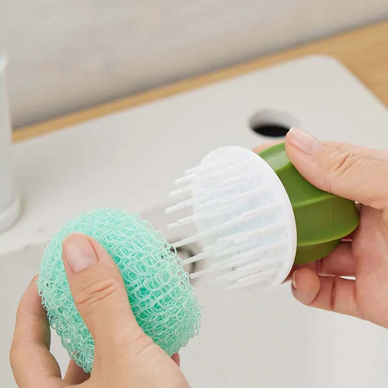 Cactus Nano Cleaner Ball Pot Wash Brushes Pan Bowl Brush Kitchen Cleaning Dish Bowl Cleaner Washing Sponge Drain Pot Household Cleaning Tools Brush