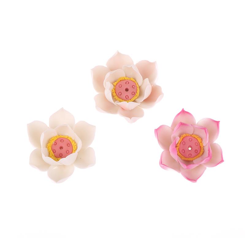 Ceramic Lotus Incense Burner Home Decor Incense Burner Stick Holder Buddhist Aromatherapy Incense Censer Use In Office Teahouse
