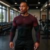 Gymshark herr långärmad tight tränings-t-shirt