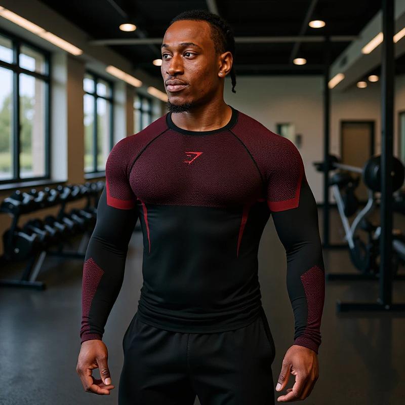 Camiseta de Entrenamiento de Manga Larga Ajustada para Hombre de Gymshark