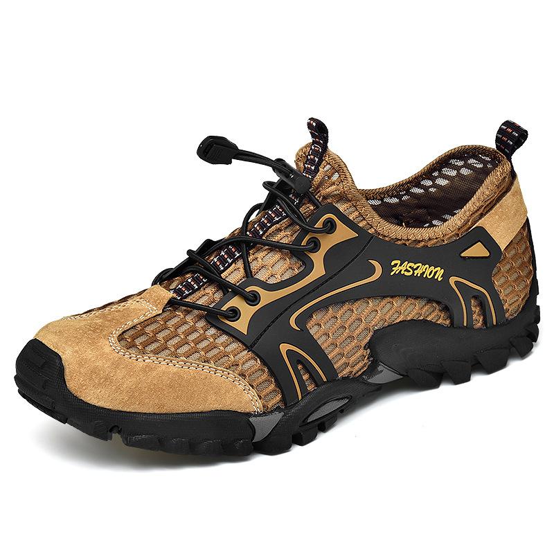 Sommer Mesh Schuhe Herren Übergröße atmungsaktive Mesh Wanderschuhe Outdoor Wanderschuhe Freizeitschuhe Herren