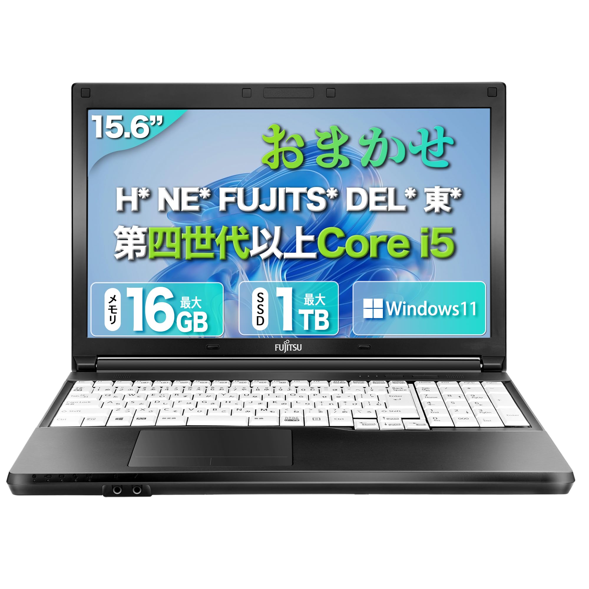 

Used Windows 11 Intel 7th generation Core i5 and Includes mouse and AC No setup 16GB 1TB laptop, 15.6-inch, high-performance processor, built-in чорний