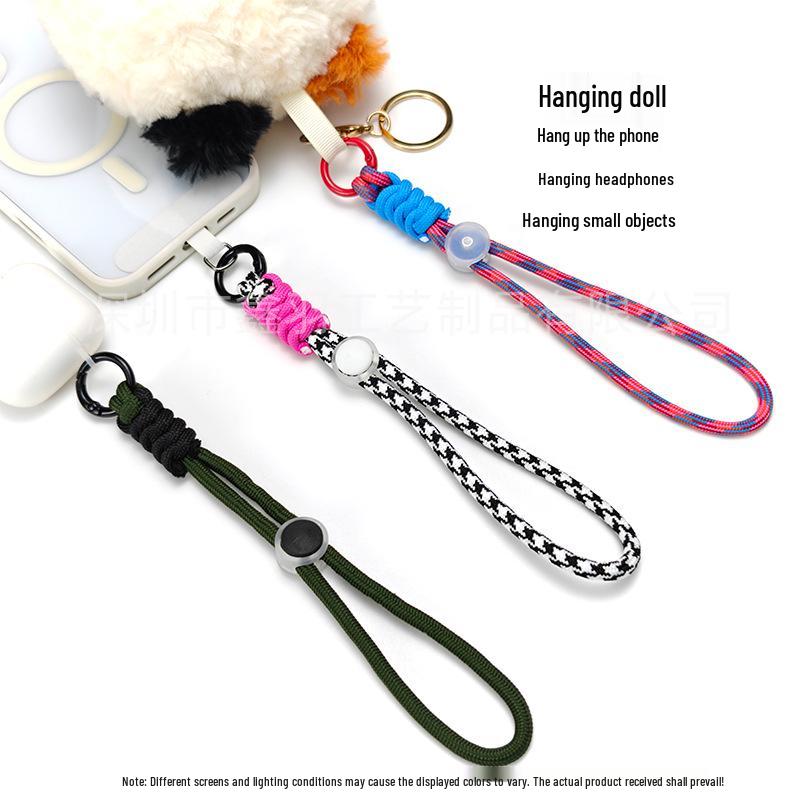 Verstelbare Polsband met Camera Sleutelhanger, Telefoon Lanyard en Poppetje Hanger