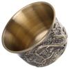 Dragon Phoenix Bronze Tea Cup Intricate Design Small Size Breakage Resistant Kung Fu Tea Mug Vintage Chinese Teacup for Daily