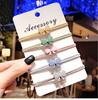 Cute Random Color Women Bow Hair Ring High Elastic Hair Tie Rope