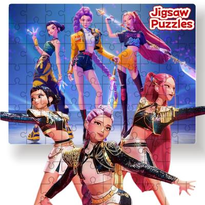 New Demon Hunters Jigsaw Puzzle Toys Board Game Rumi Mira Zoey Huntrix Character Pattern Collectible Decor Children Gifts