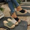 Γυναικείες Πλατφόρμες Slip On Εσπαντρίγιες Σφήνες Σανδάλια Άνετα Πλεκτά Slide Σανδάλια Καθημερινά Σανδάλια Σφήνα Καλοκαιρινά Παπούτσια Τακούνια για Γυναίκες