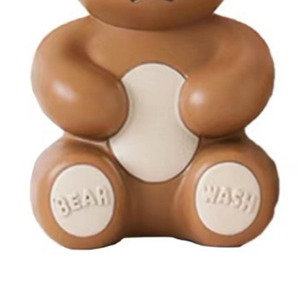 Schaumpumpe Flasche Niedliche Bärenform Große Kapazität Schaumseifenspender Flasche für Gesichtsreiniger Körperreiniger Handseife