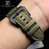 20MM 22MM 24MM Canvas +cowhide Watch Strap For Panerai PAM111 441 Diesel Men's Nylon watchband Sport Wrist Watch Band Bracelet