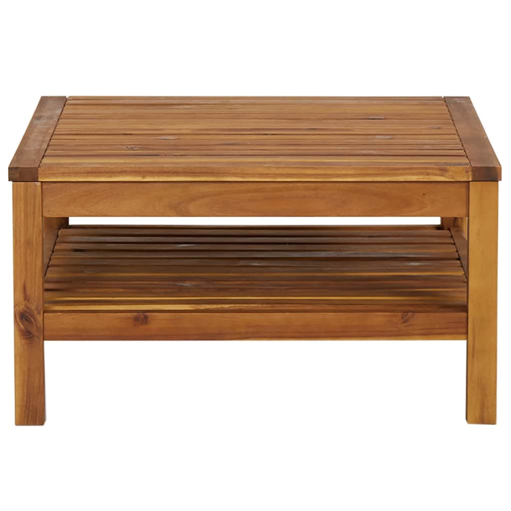Vidaxl Stolik Kawowy, 65 X 65 X 35 Cm, Lite Drewno Akacjowe