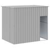 VidaXL Niche pour chien avec toit gris clair acier galvanisé, cage de chien, abri pour chien, cage pour animaux de 172372