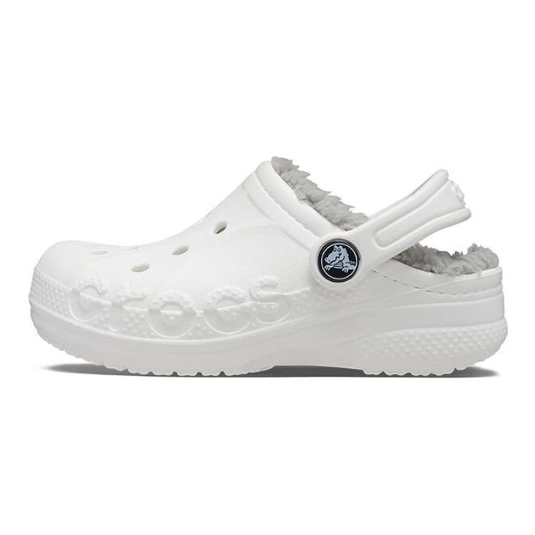 Crocs Versatile Comfortable Anti-Kick Shock-Absorbing Childrens Sandals Kids sandals White Gray 207500-11H