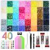Multicolor Resin Jelly Rhinestones Kit for Bedazzling Flatback Gems with B7000 Jewelry Glue for Diamond Painting Art,DIY Crafts