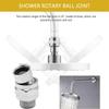 Shower Head Swivel Ball Adapter Shower Connector Ball Joint Adjustable Solid Brass Shower Arm Extension Component