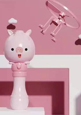 New Cute Baby Bubble Blowing Flying Bamboo-Copter Bubble Machine Toys