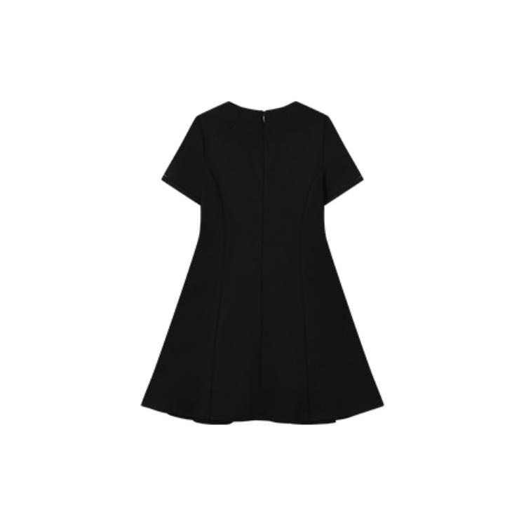 New FILA Short Sleeved Dresses Women's Jet Black F11W227308FBK