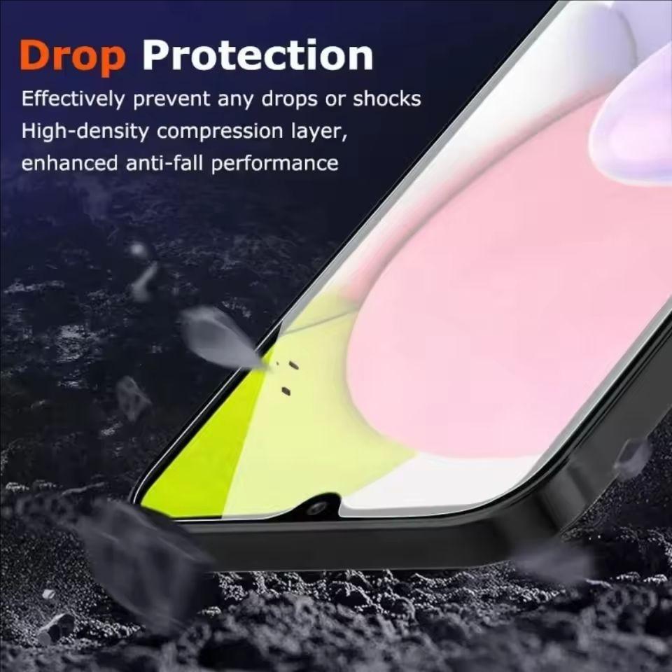 2Pcs Tempered Glass for Samsung A14 4G A34 A54 A24 Glass Screen Protective for Samsung Galaxy M04 F04 F14 F54 F34 Clear Glass