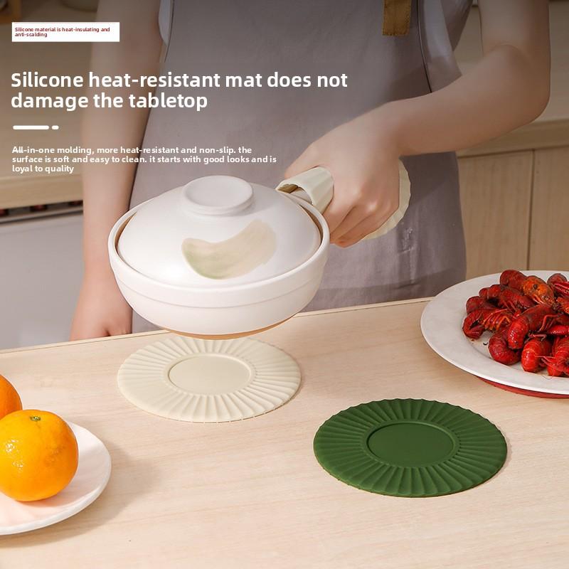 Coasters, Kitchen Teacup MATS, Placemats, Silicone Heat-resistant MATS, Table and Bowl MATS, Heat Insulation MATS, Anti-slip MATS