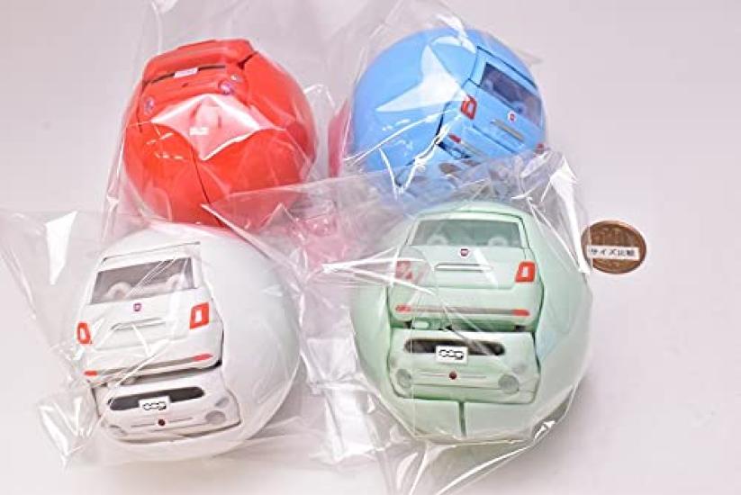 EXCEED MODEL FIAT verze 4 typy sada neobsahuje stříbrnou barvu kol Gacha Gacha Kapslová hračka [Běžná] (verze dělá)]