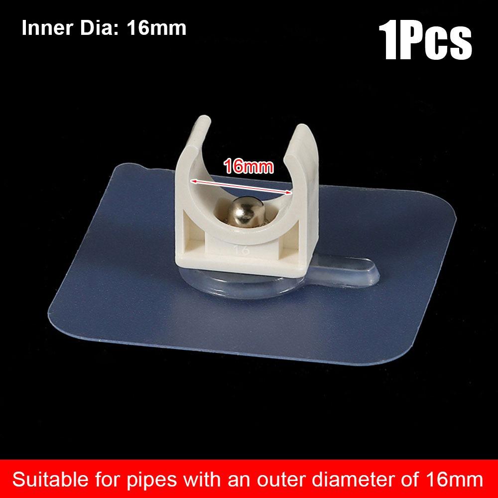 1/5Pcs Punch-free Water Tube Holder Garden Irrigation Tube Clip Connector Self-adhesive Pipe Clamp