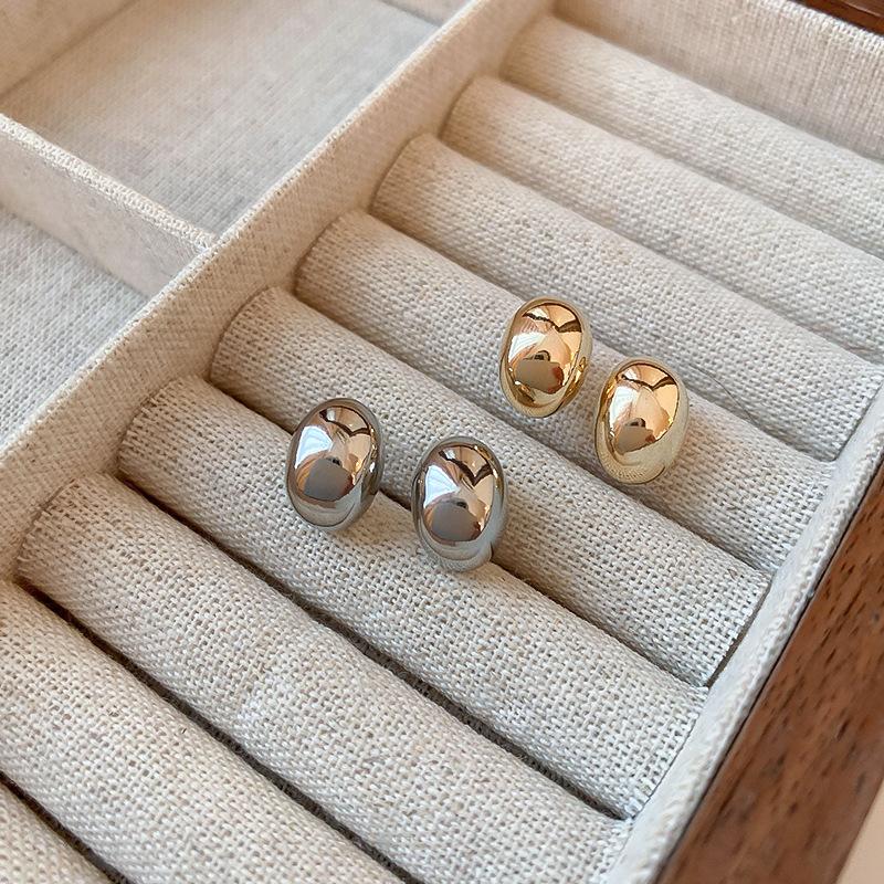 Gold Plating Beanie Stud Earrings Female Wedding Party Jewelry Accessories For Women Gifts