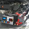 400A Battery High Power Fast Charger 12V/24V Automatic Car Intelligent Pulse Repair Charger LCD Display Self-Stop Battery Charge