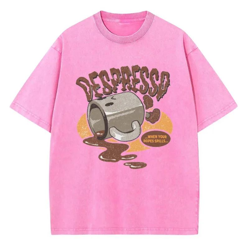 Summer Men Vintage Washed T-Shirts Anime Streetwear Punk Unisex Short Sleeve Tops Tee Y2k Oversized T-Shirt Clothing