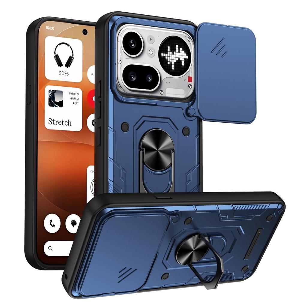 Nothing Phone 4A Pro Anti-drop Magnetic Ring Holder Case