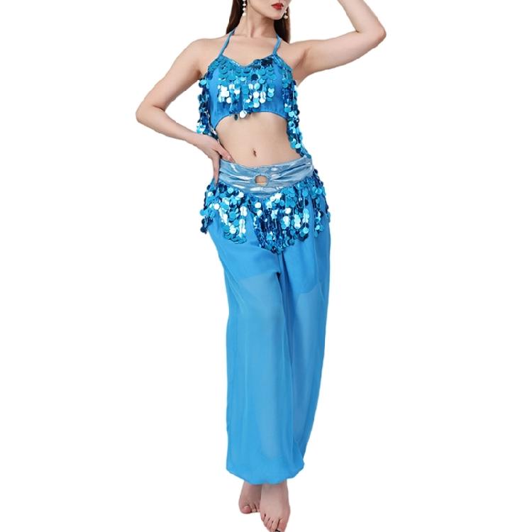 Belly Dance Costume Set Belly Dance Bra Top Belly Dancing Trousers Halloween Belly Dance Outfits for Stage Performances
