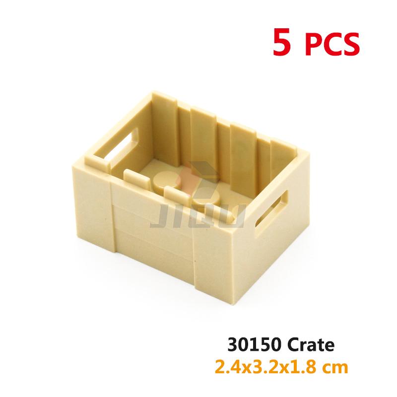 MOC Bricks Toys Accessories Parts City Figure Container Building Blocks Crate Food Barrel Box Treasure Chest 4738 30150 Friends
