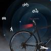 Rechargeable Bicycles Rear View Radars Taillight, IPX64 Watertight Bike Rear Light with Visual Alerts for Night Ridings