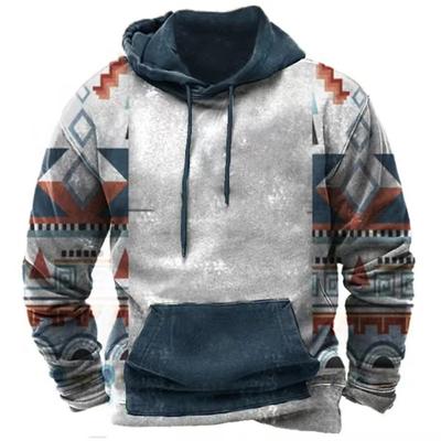 Winter Male Hooded Sweatshirt Harajuku Ethnic Wind Graphics Vintage Clothes Pullover Shirt 5xl Casual Street Loose 2023 Hoodies