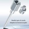 2 Stück Fettnadeldüsen Aluminium Fettnadel für Fettpressen Nadel-Schmiergeräte-Adapter Fettnippelwerkzeug