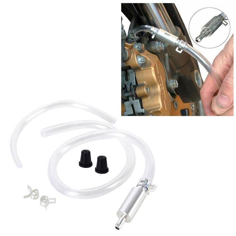 Car Motorcycle Clutch Brake Bleeder Hose Kit With One-Way Non-Return Check Valve Valve Oil Extraction Pipe Car Accessories