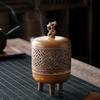 Ceramic Incense Burner Antique Style Indoor Coil Incense Burner Chinese Style Ancient Home Decoration Ornament