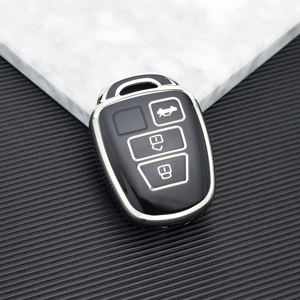 3 Buttons Soft TPU Car Key Case Cover for Toyota Corolla Fielder Vitz Rav4 MK4 Rav 4 Remote Shell Fob Holder Protector