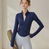 Yoga Clothes Women's 1011 New Zipper Long-sleeved Stand-up Collar Jacket Sports Outdoor Running Training Fitness Clothes Top