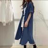 Women's Denim Dress, Shirt Collar Denim Casual Dress