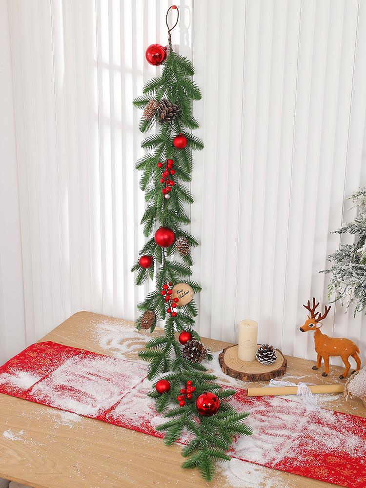 Szyfrowane Śnieżynki z Rattanu Dekoracje Świąteczne na Okna, Drzwi i Balustrady